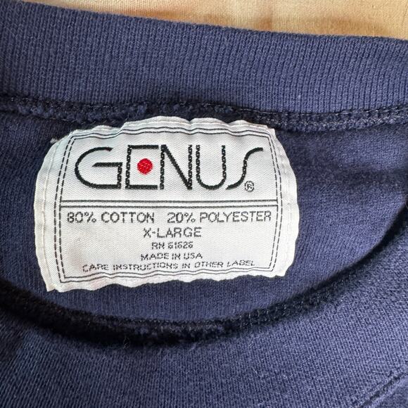Vintage Genus Women's XL Sweatshirt Interlochen Arts Academy Mom Navy USA made - Picture 3 of 7